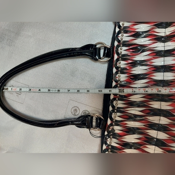 Vintage* 90s Synthetic Multi-coloured Shoulder Bag - Picture 14 of 15